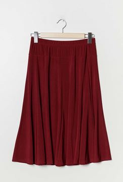 Immagine di BURGUNDY SKATER SKIRT